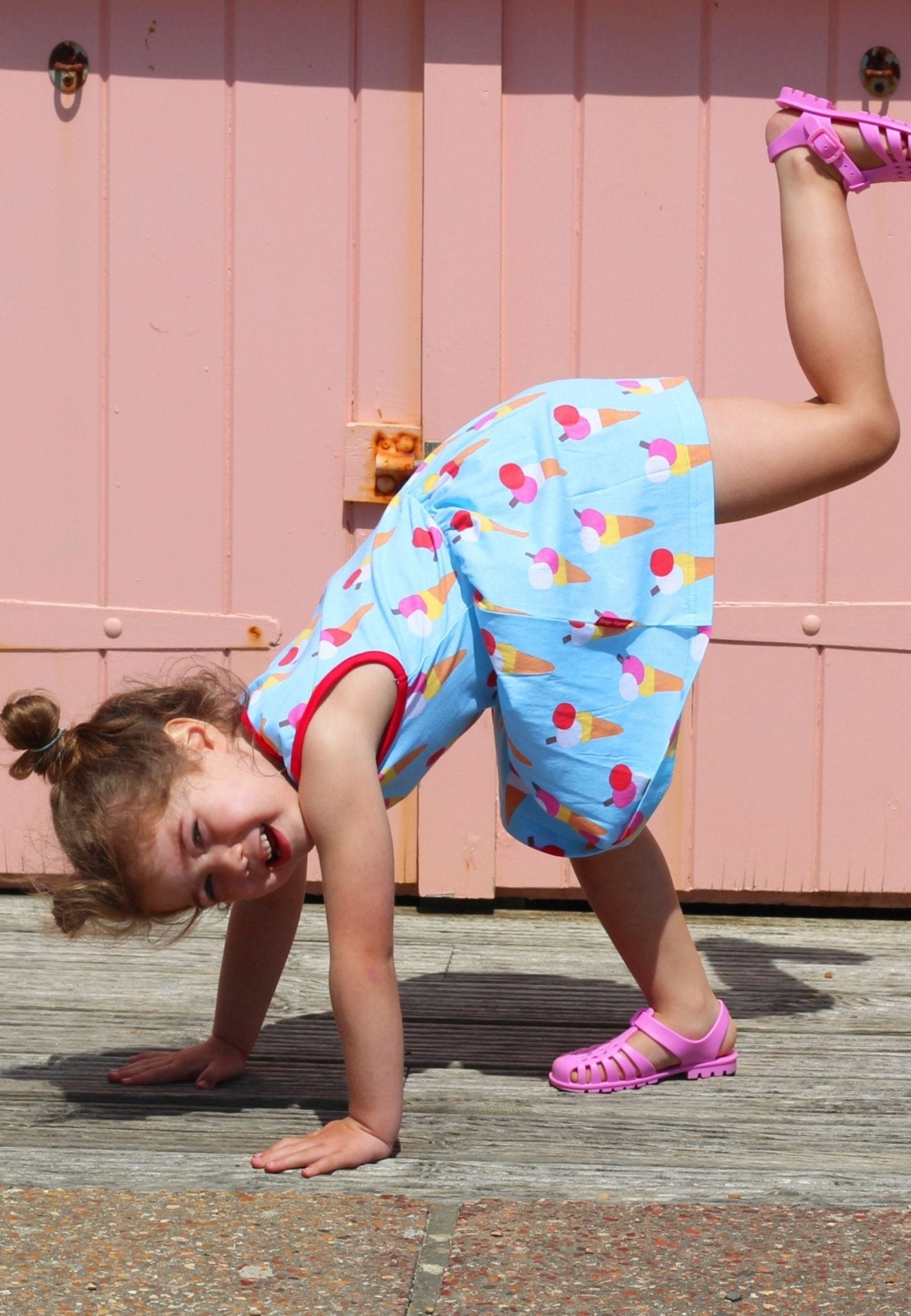 Toby Tiger Organic Summer Dress - Ice Cream Cones