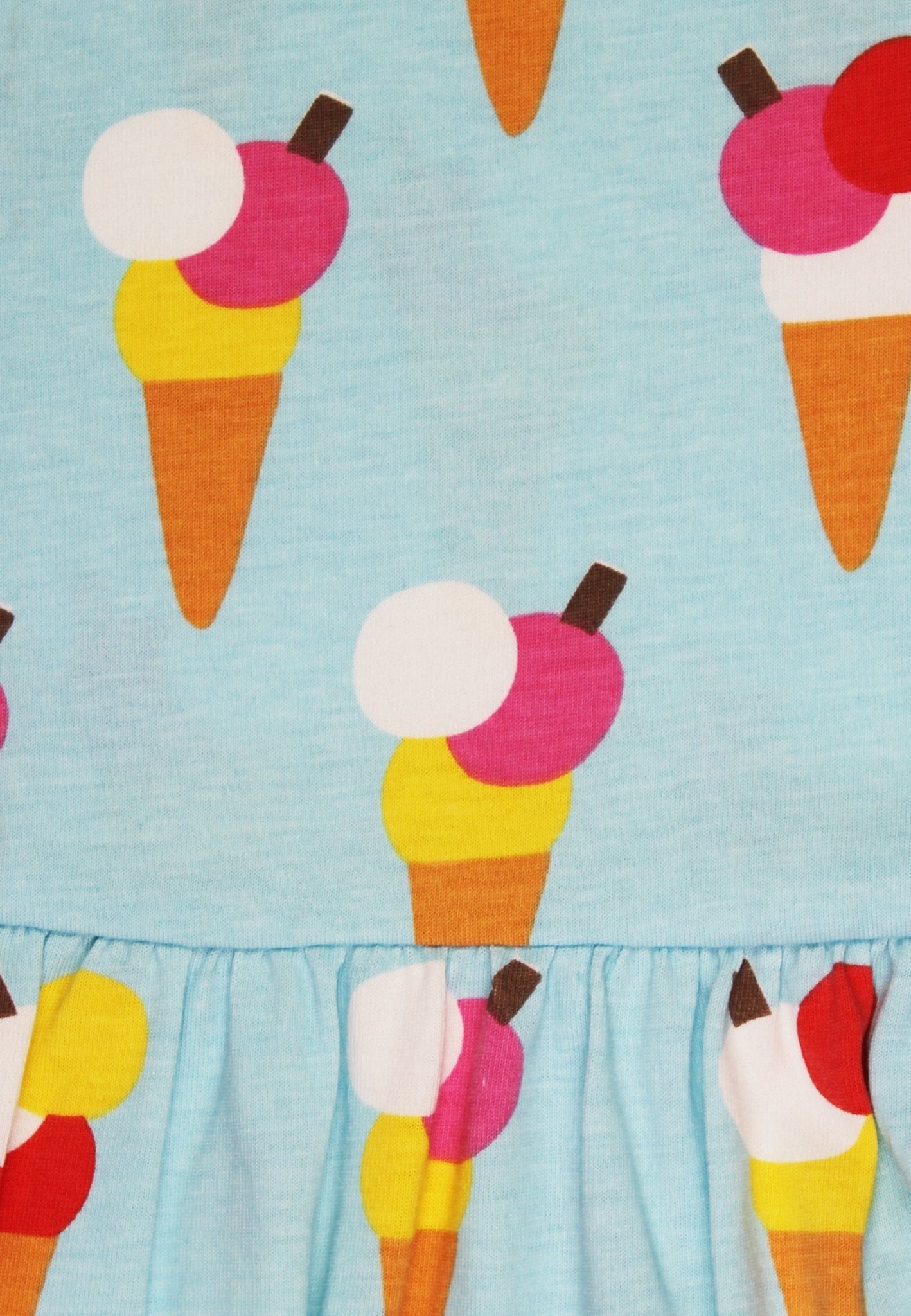 Toby Tiger Organic Summer Dress - Ice Cream Cones