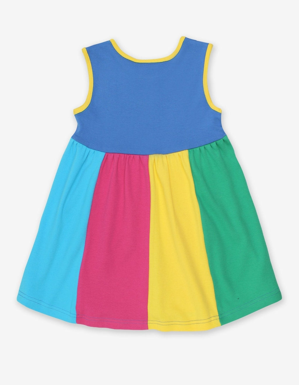 Toby Tiger Organic Pinafore Dress - Multi Stripe