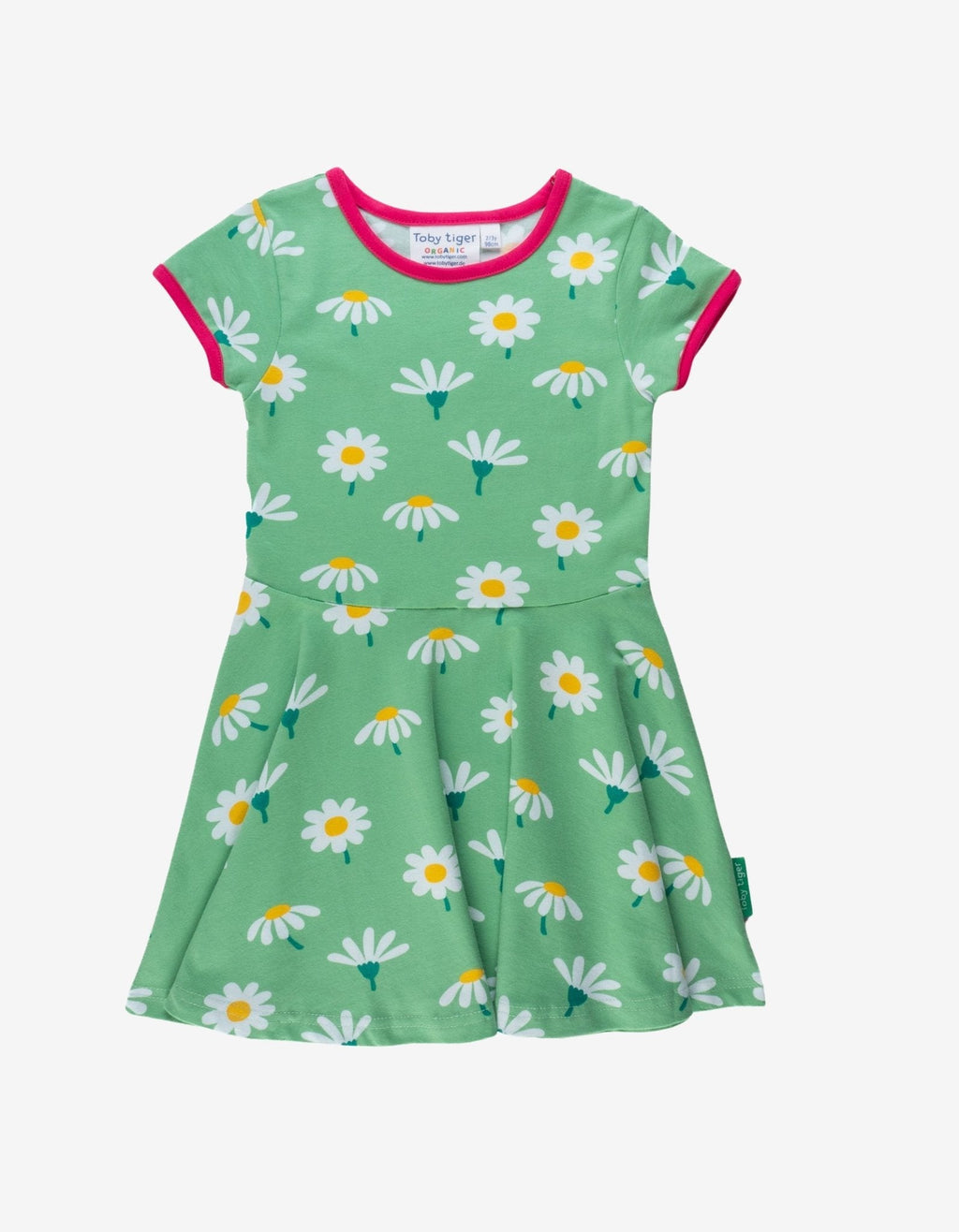 Toby Tiger Organic Skater Dress - Daisy Print
