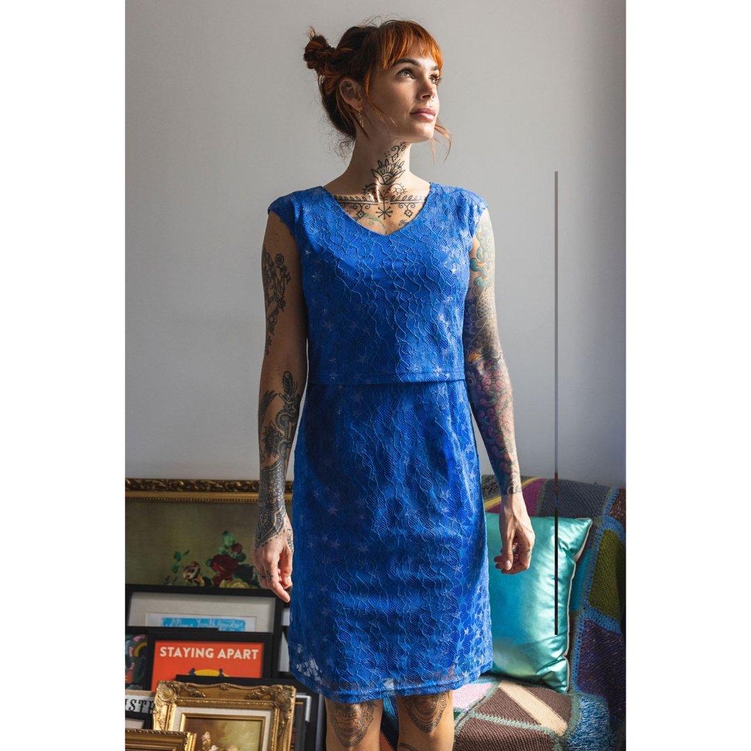 The Breastfeeding Occasion Blue Star Dress