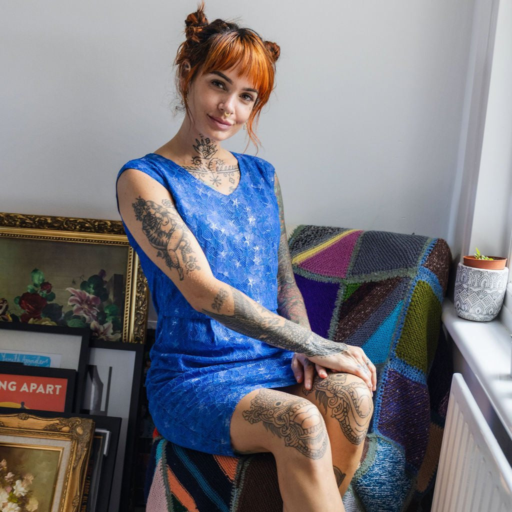 The Breastfeeding Occasion Blue Star Dress