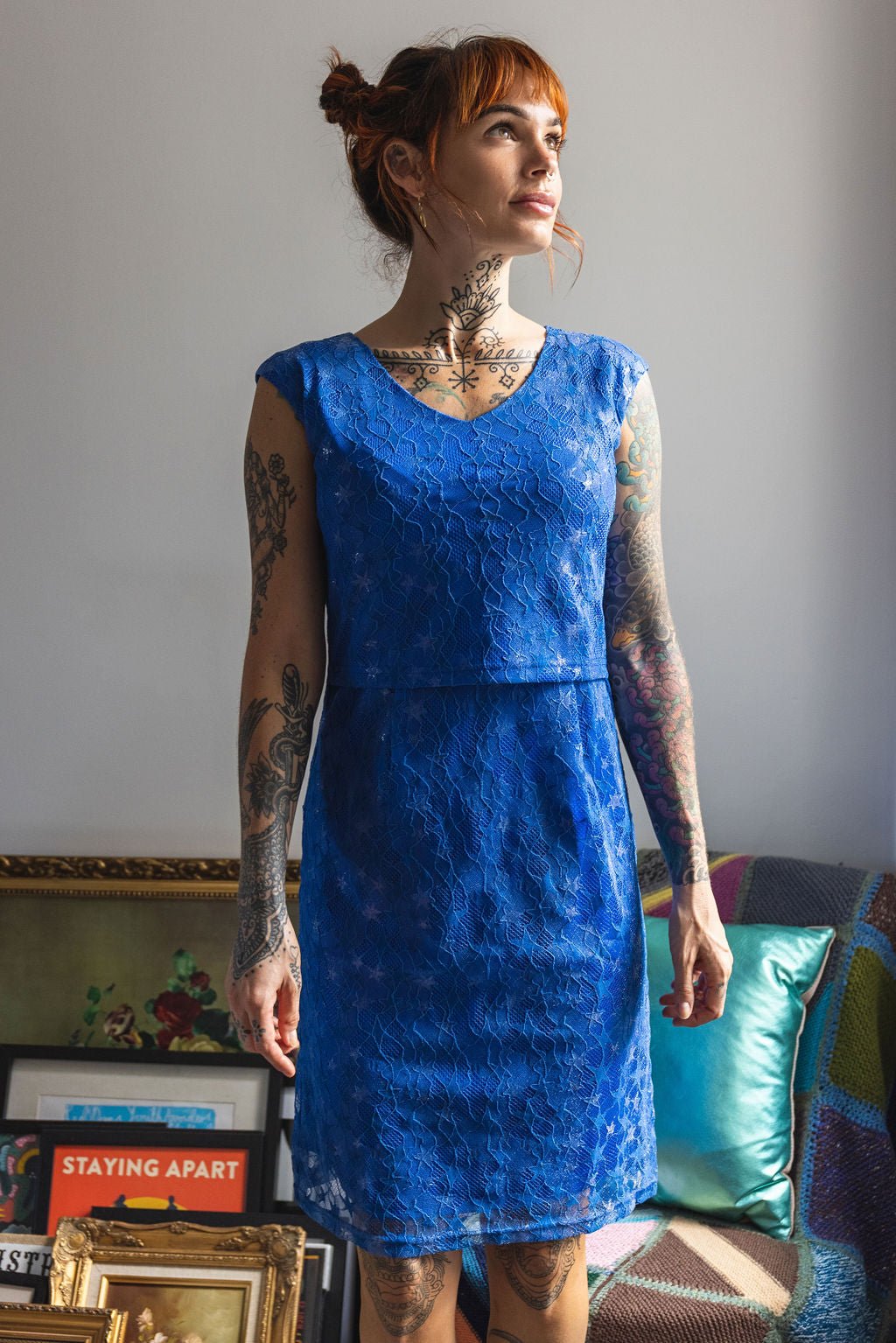 The Breastfeeding Occasion Blue Star Dress