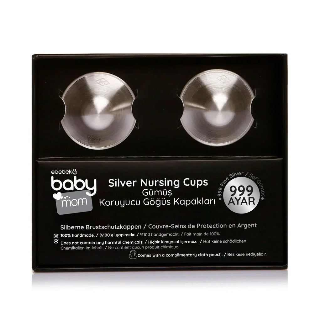Sterling Silver Nipple Shield Covers / Nipple Cups - 2 Pack - Baby&More