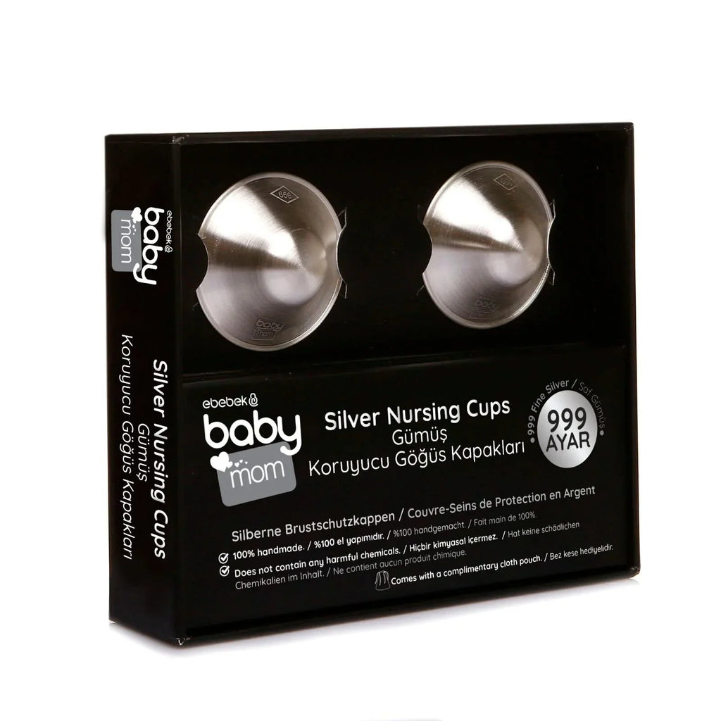 Sterling Silver Nipple Shield Covers / Nipple Cups - 2 Pack - Baby&More