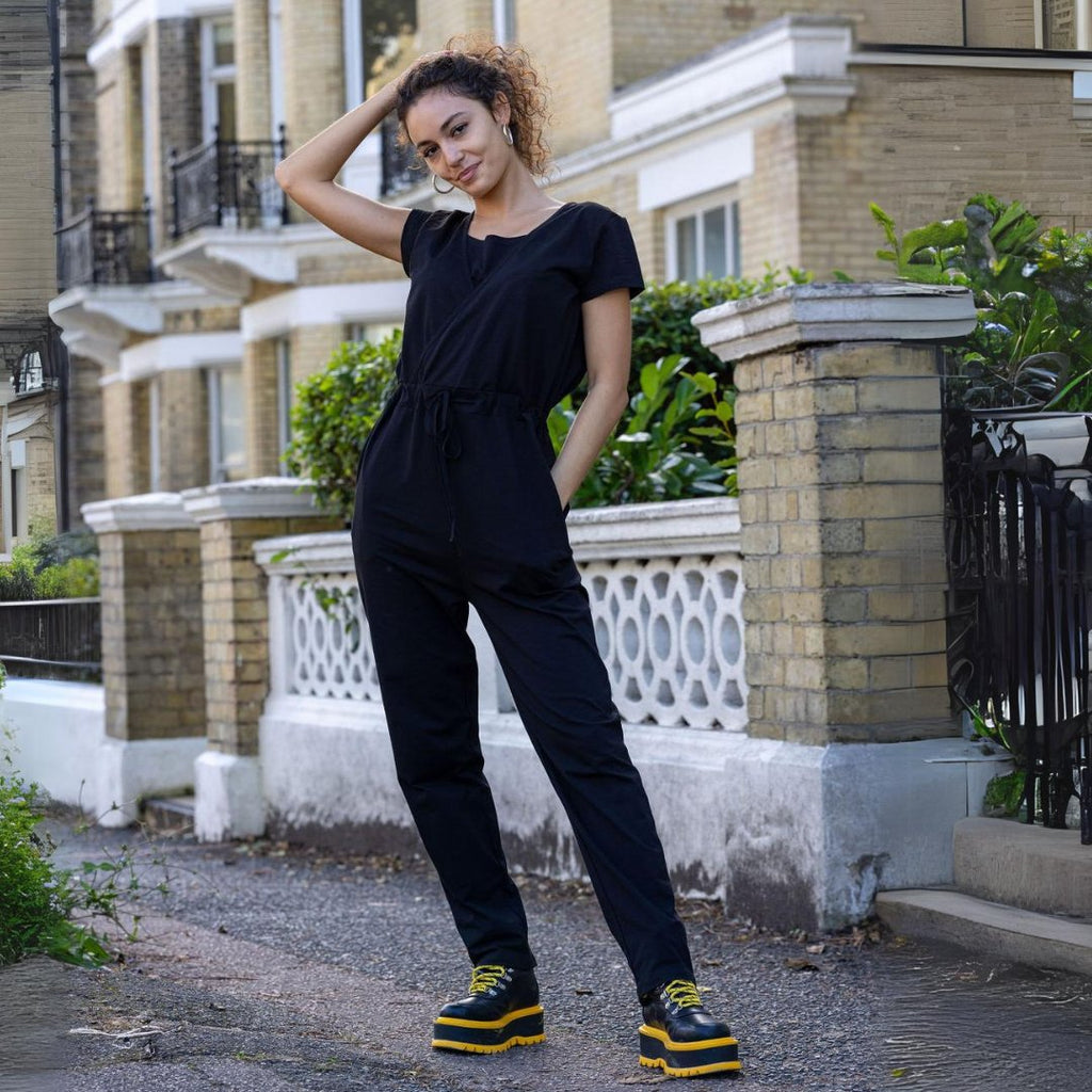 The Breastfeeding Jumpsuit - Classic Black