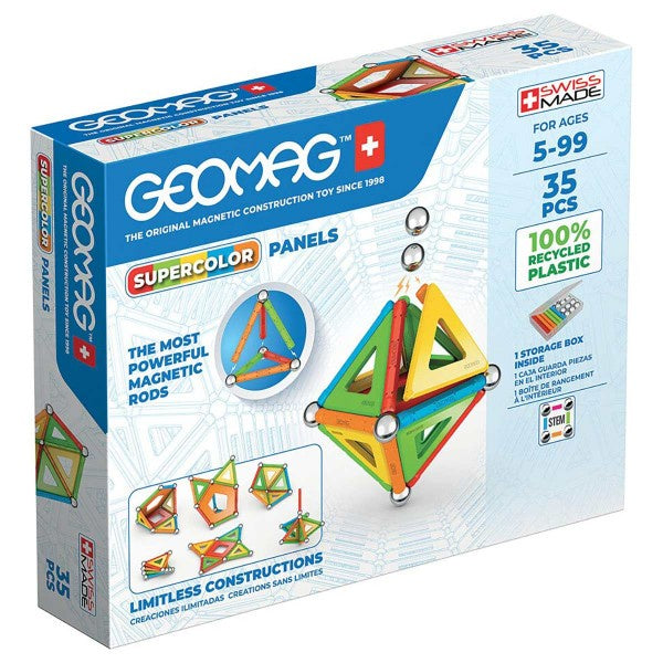Geomag Supercolour Panels - 35 Pc Magnetic Construction Set