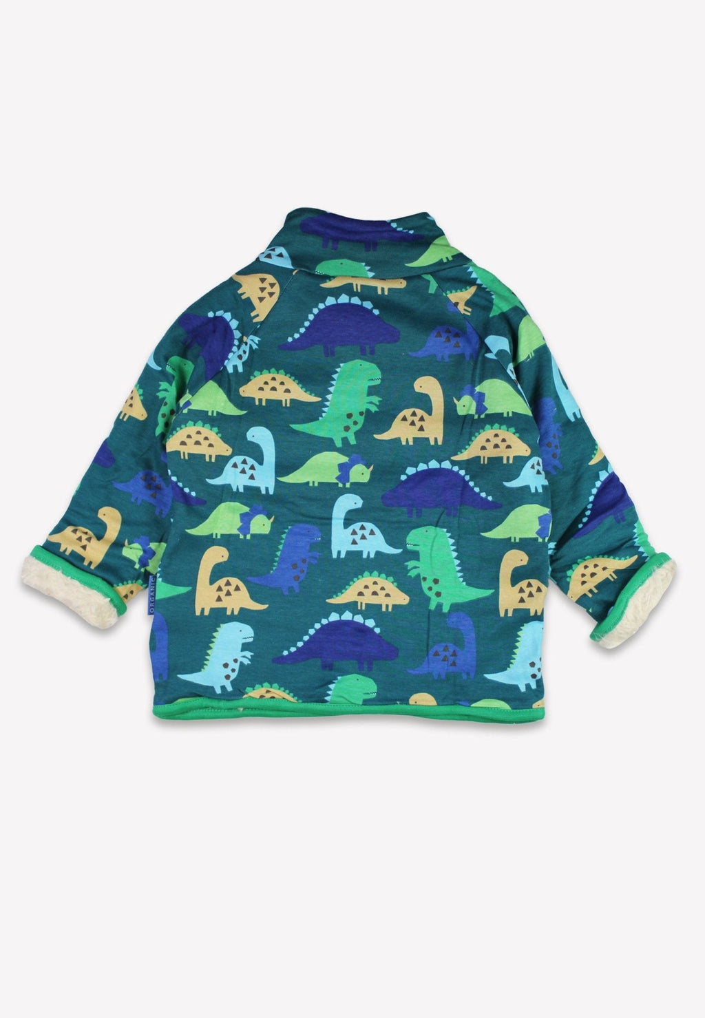 Toby Tiger Organic Fleece Sweatshirt - Tonal Dinosaur Print