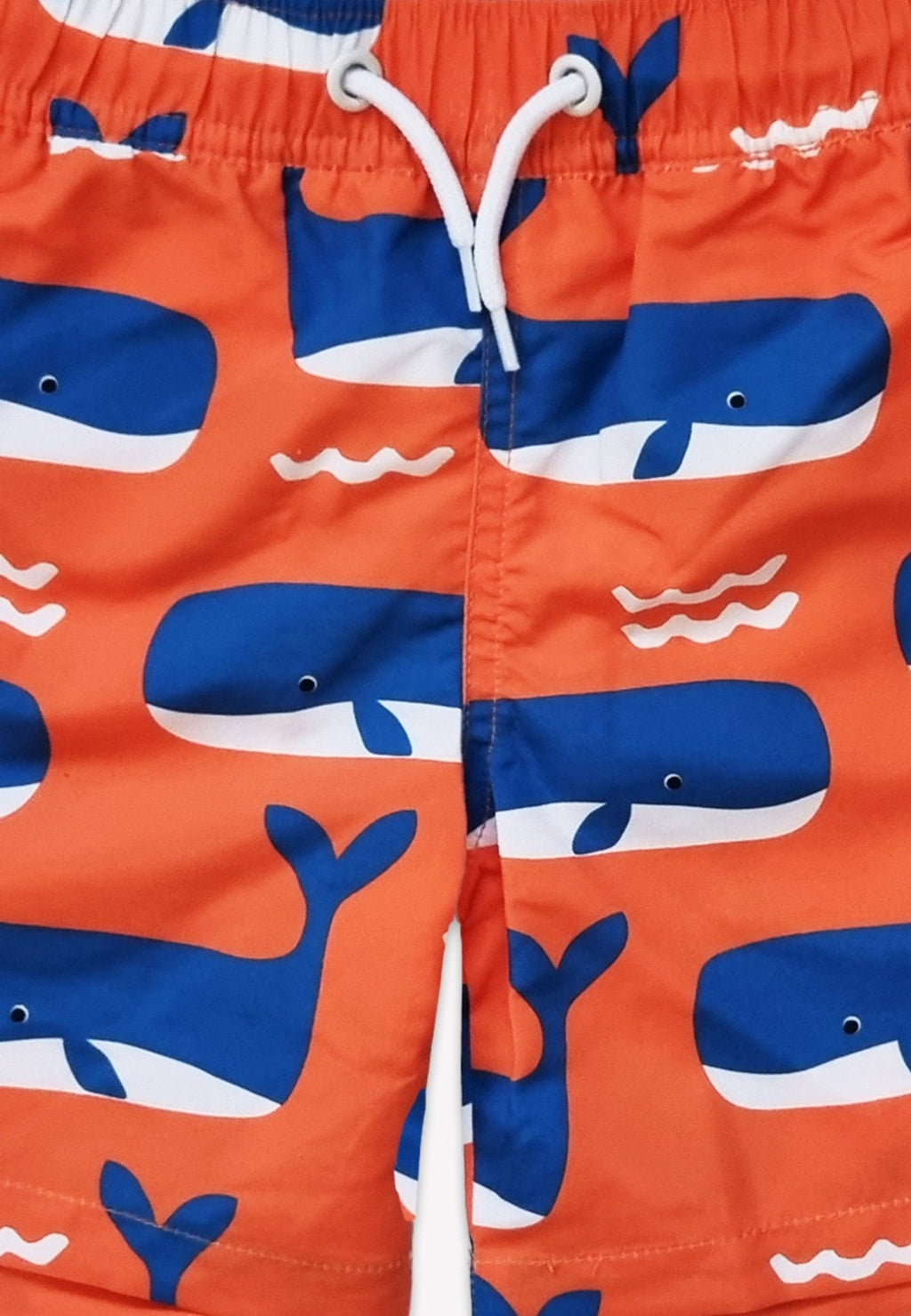 Kids' Swim Shorts - Whale Waves Print