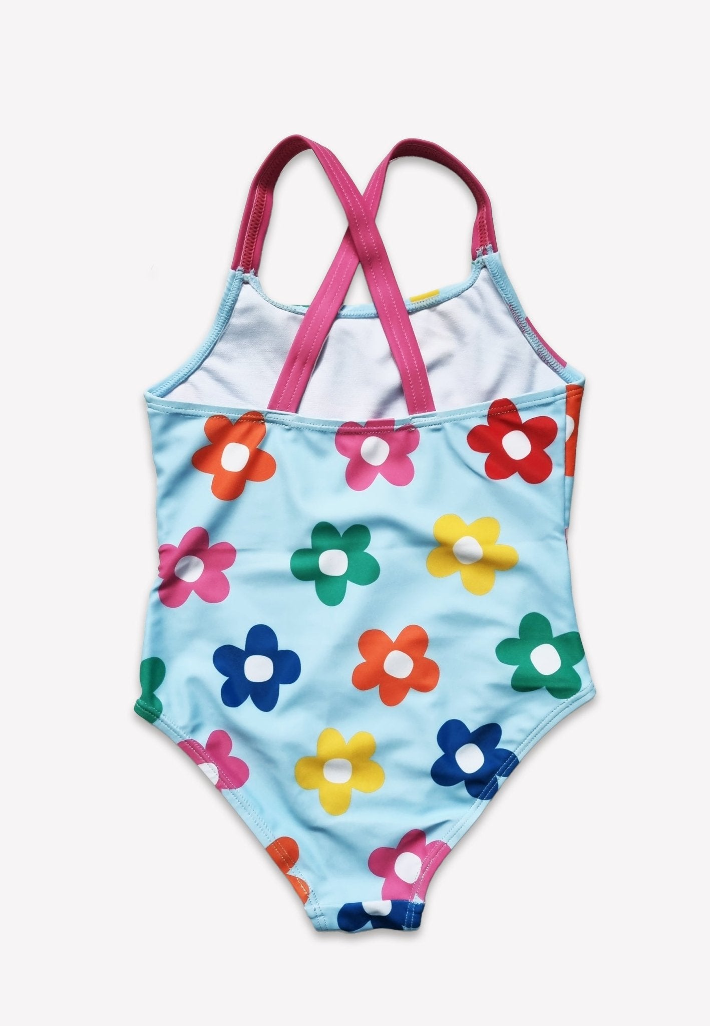 Kids' Swimsuit - Rainbow Bloom Print
