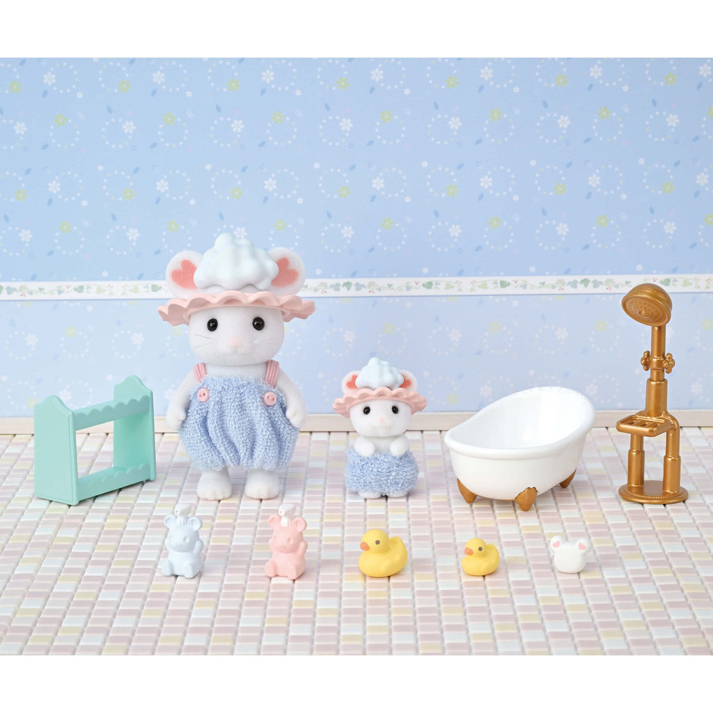 Sylvanian Families - Bath Time Bubble Siblings Playset - Baby&More
