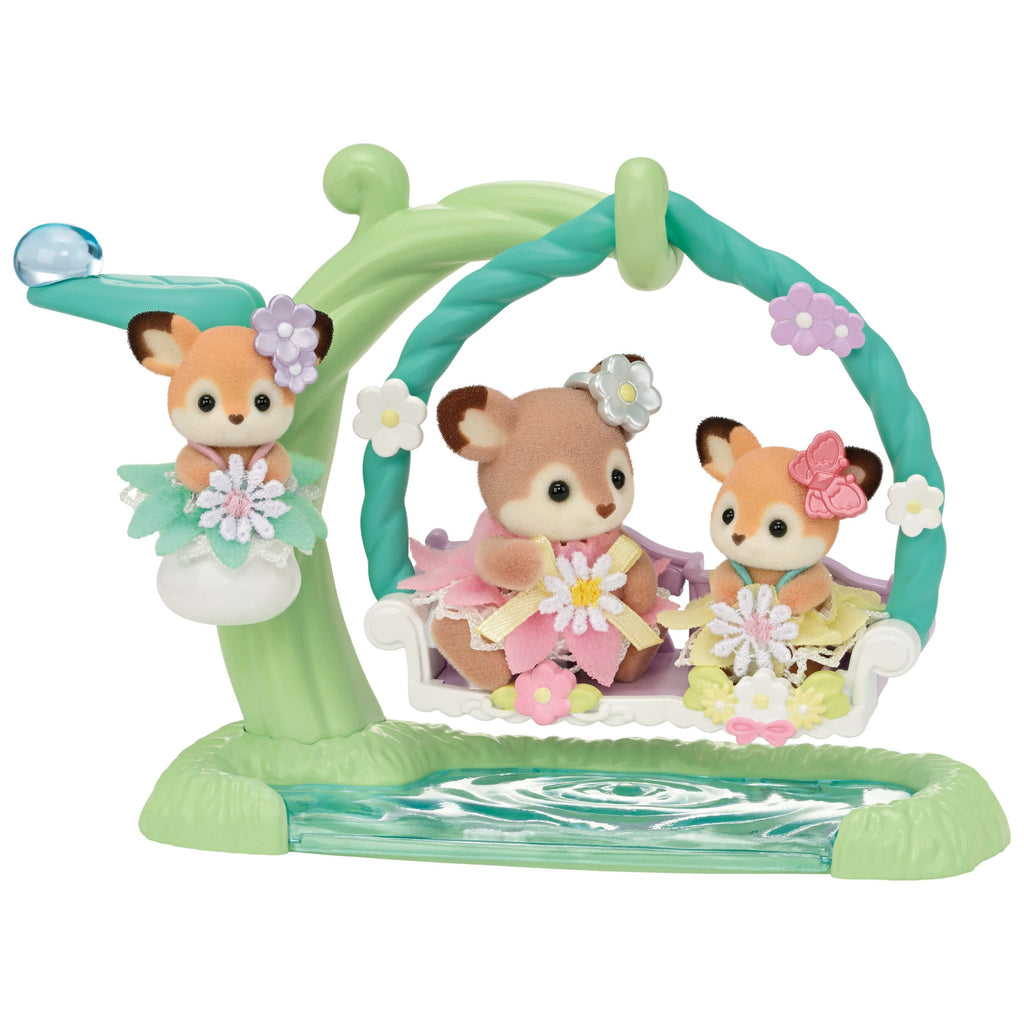 Sylvanian Families - Deer Babies Floral Swing Set - Baby&More