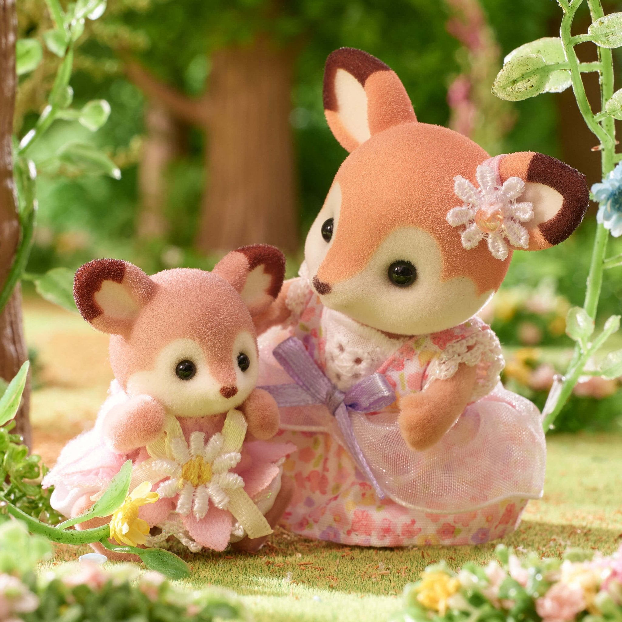 Sylvanian Families - Deer Babies Floral Swing Set - Baby&More