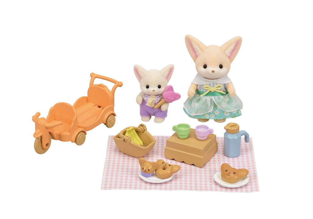 Sylvanian Families - Sunny Picnic Set Fennec Fox Sister & Baby - Baby&More