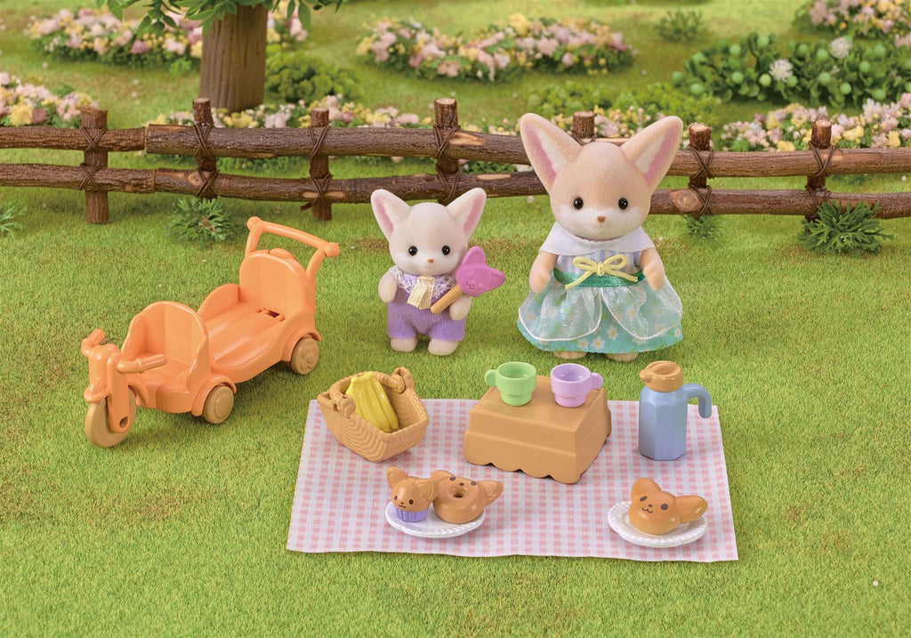 Sylvanian Families - Sunny Picnic Set Fennec Fox Sister & Baby - Baby&More