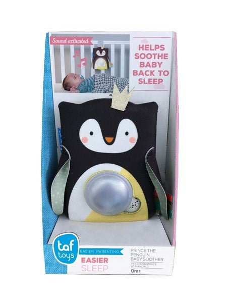Taf Toys Prince The Penguin Cot Toy and Soother - Baby&More