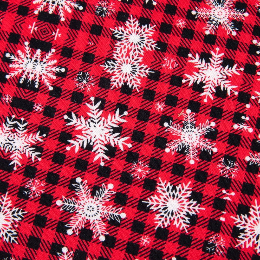 Milkymoon Tartan Snowflake Stylish Kid Top