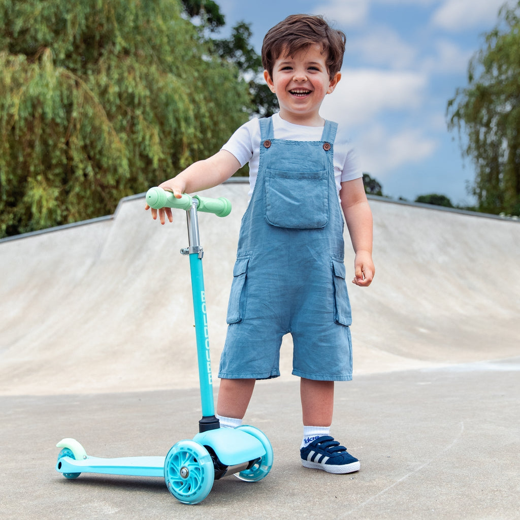 Teeny 3 Wheel Scooter - Blue & Green - Baby&More