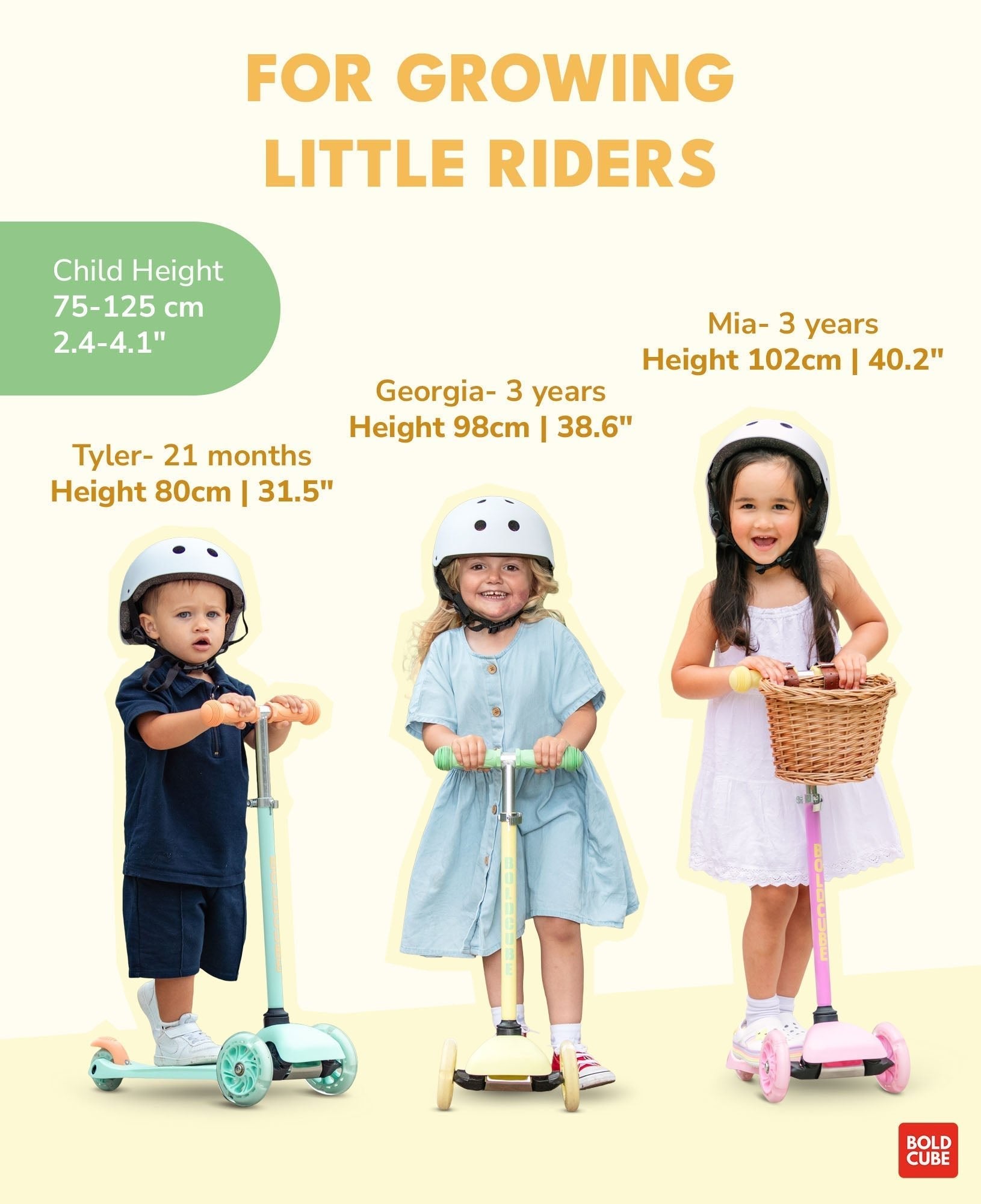 Teeny 3 Wheel Scooter - Lemon Yellow - Baby&More