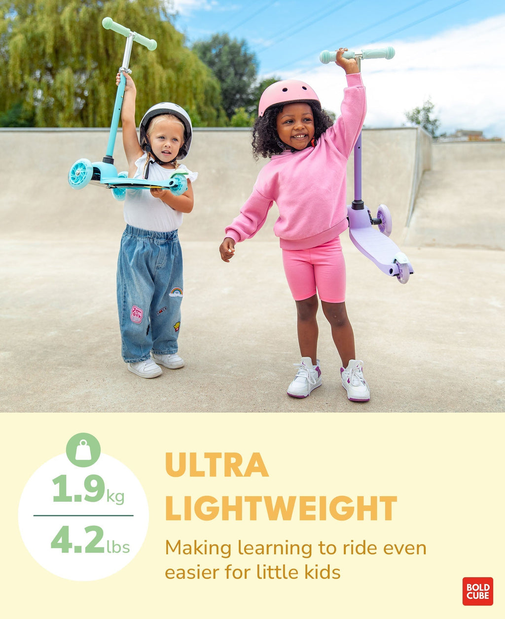 Teeny 3 Wheel Scooter - Lemon Yellow - Baby&More