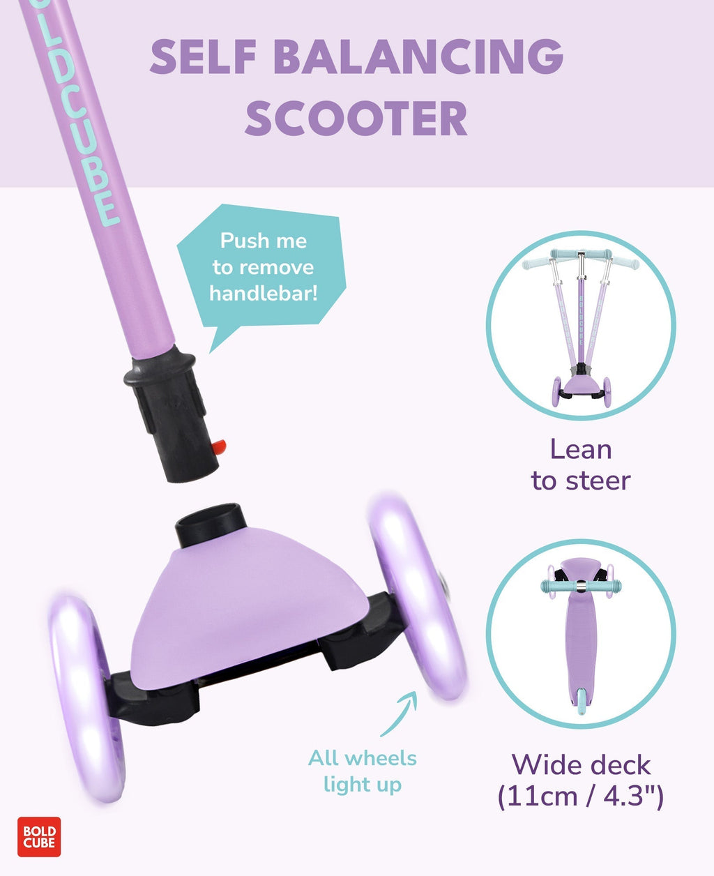 Teeny 3 Wheel Scooter - Lilac - Baby&More