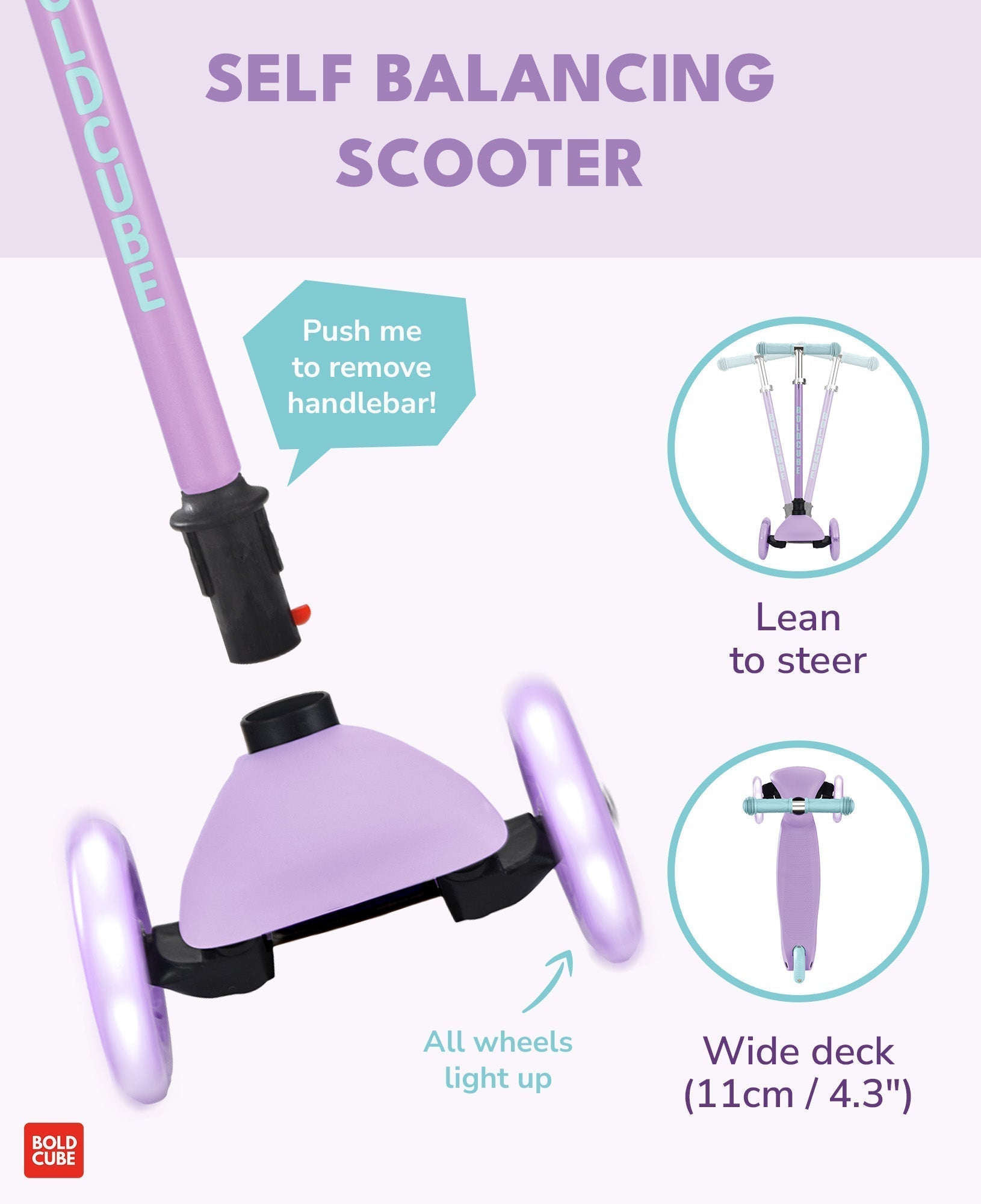 Teeny 3 Wheel Scooter - Lilac - Baby&More