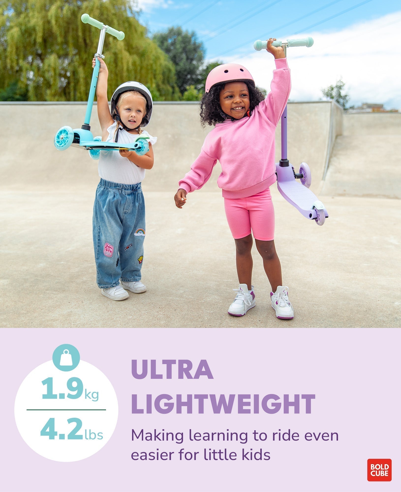 Teeny 3 Wheel Scooter - Lilac - Baby&More
