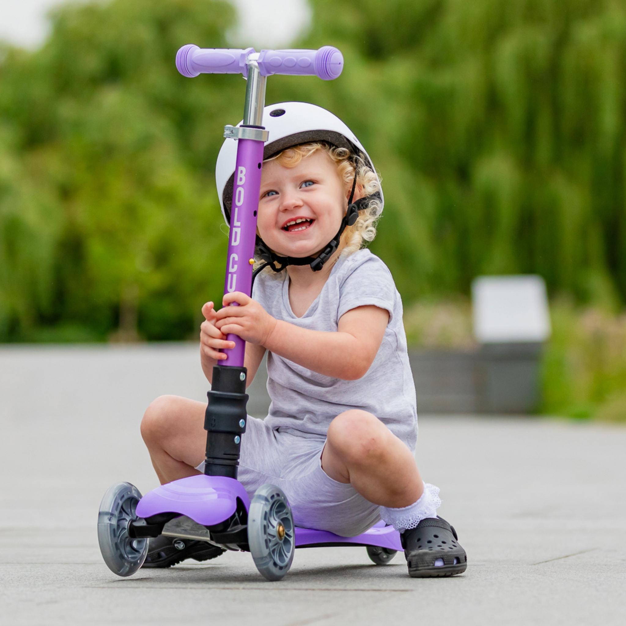 Teeny Fold 3 Wheel Scooter - Purple Unicorn - Baby&More