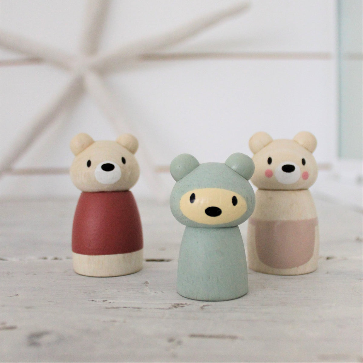 Tender Leaf Toys Bear Tales Wooden Bears for Dolls Houses - Set of Three - Baby&More