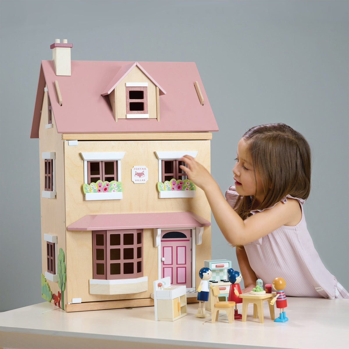 Tender Leaf Toys Foxtail Villa Dolls House with Furniture - Baby&More