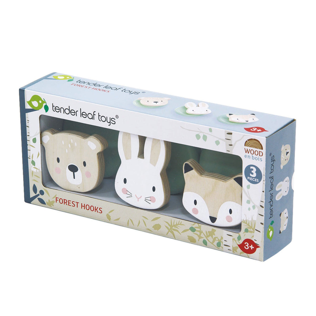 Tender Leaf Toys Set of 3 Forest Hooks - Baby&More