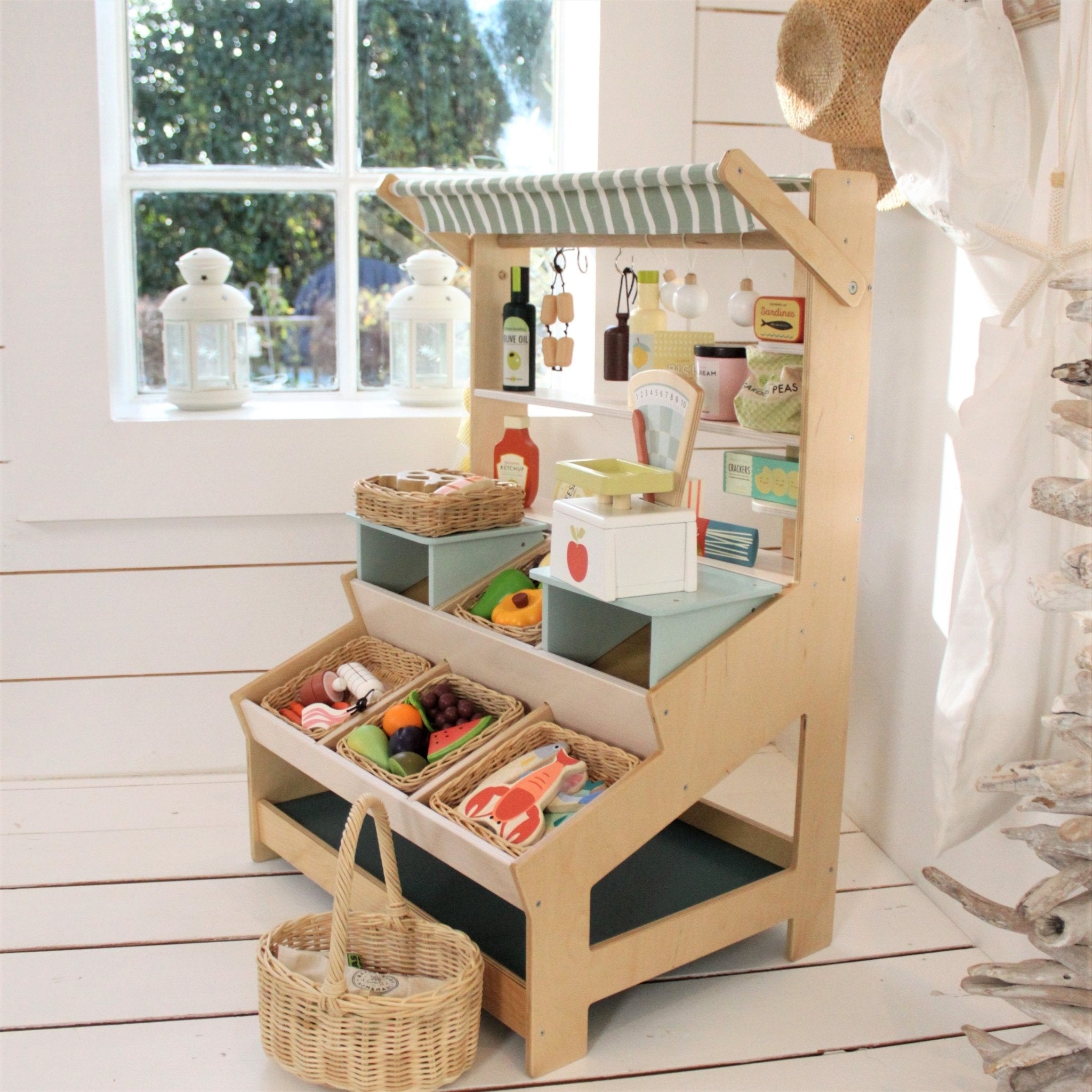 Tender Leaf Toys Wooden Charcuterie Food with Basket - Baby&More