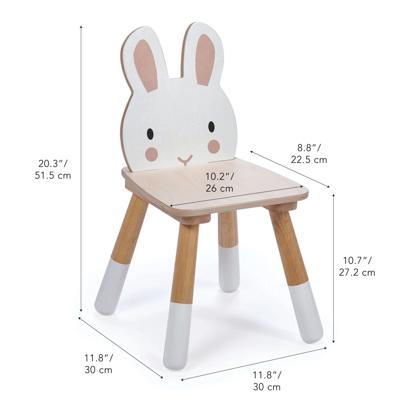 Tender Leaf Toys Wooden Forest Chair - Rabbit - Baby&More
