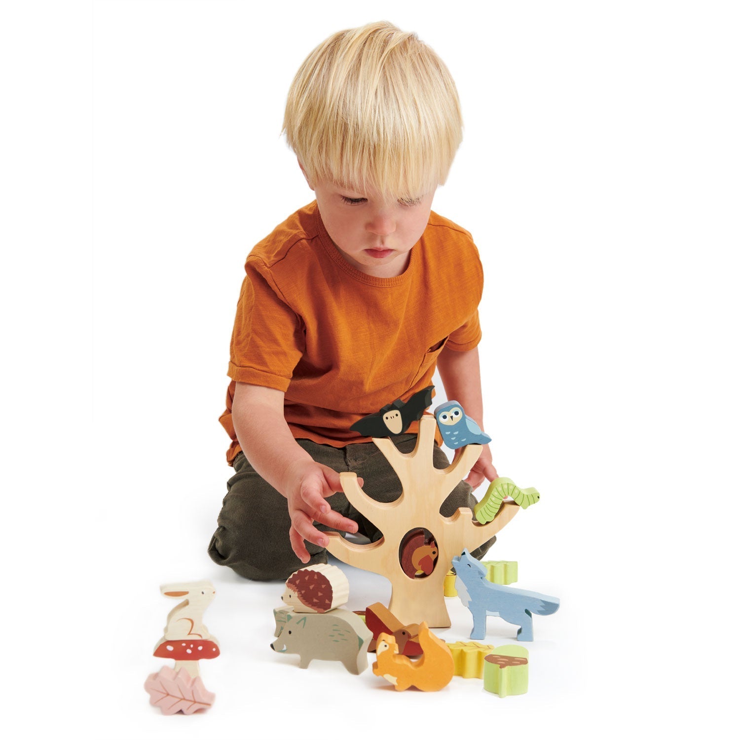 Tender Leaf Toys Wooden Stacking Forest - Baby&More