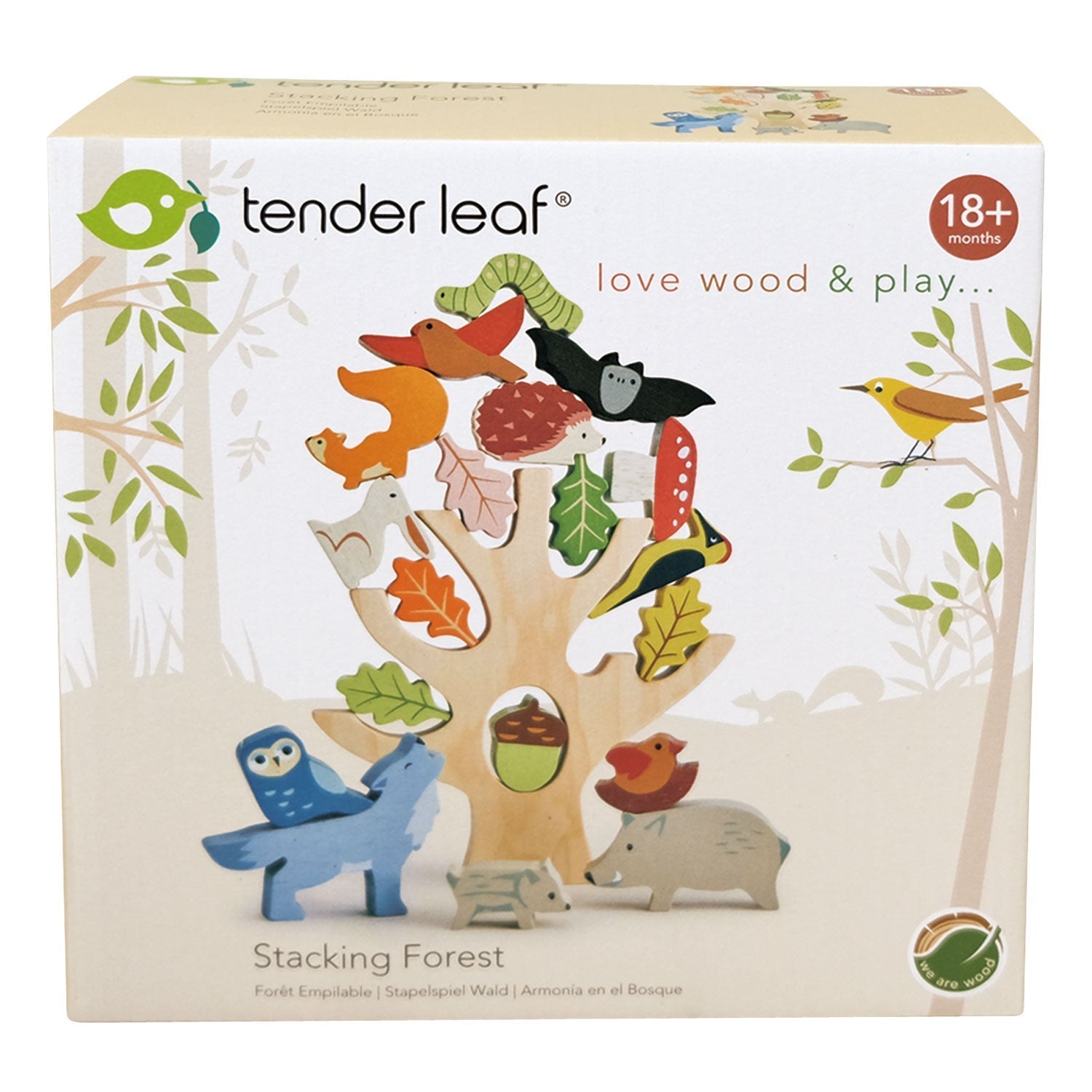 Tender Leaf Toys Wooden Stacking Forest - Baby&More