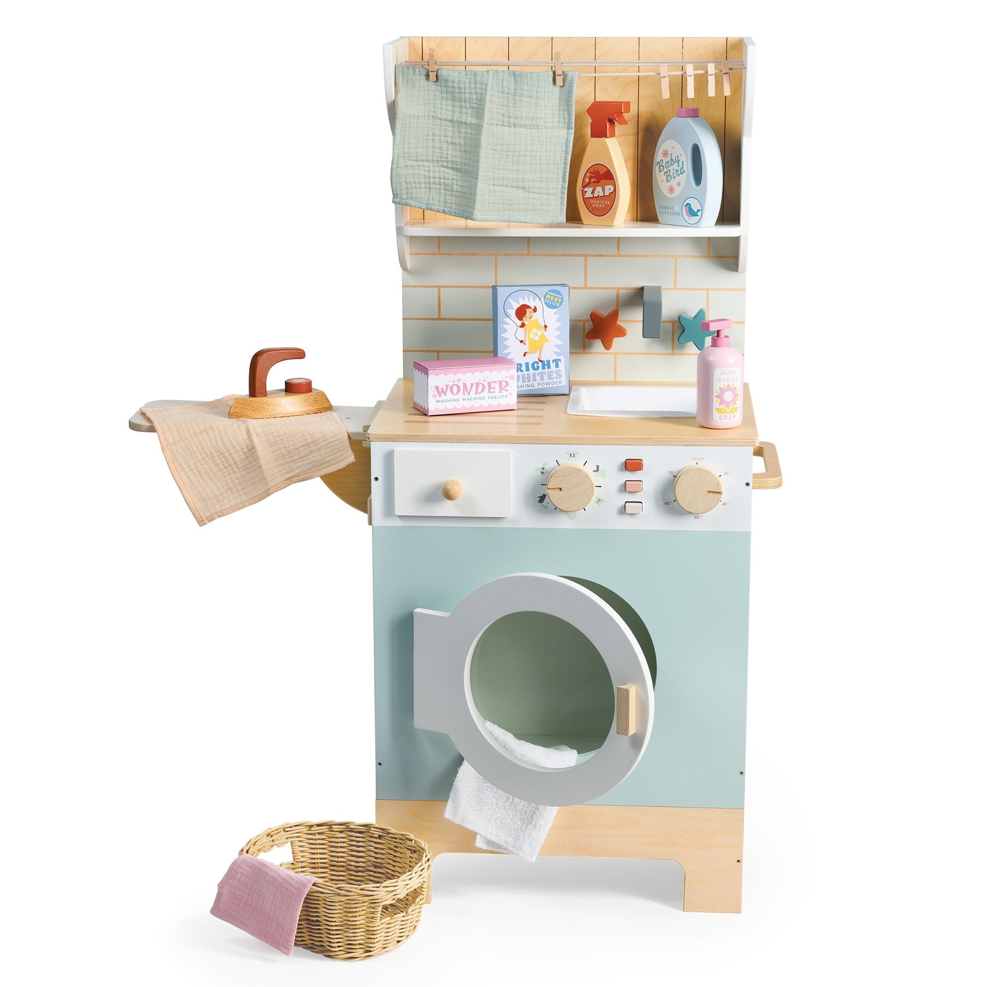 Tender Leaf Wooden Laundrette / Washing Machine & Accessories - Baby&More