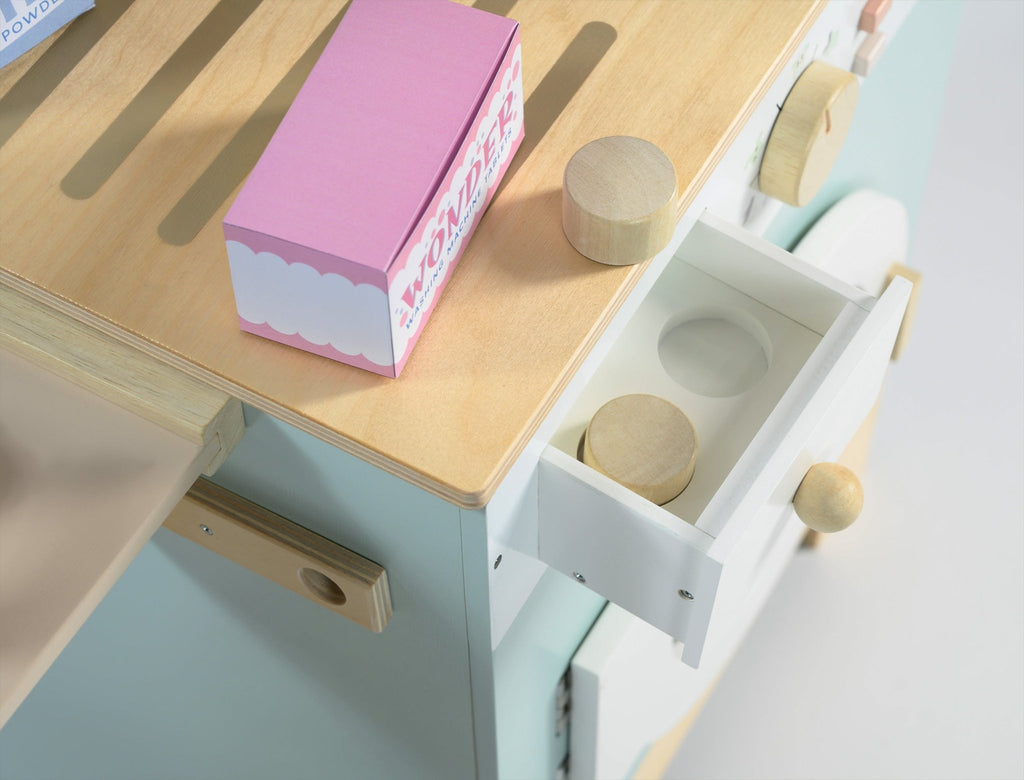 Tender Leaf Wooden Laundrette / Washing Machine & Accessories - Baby&More