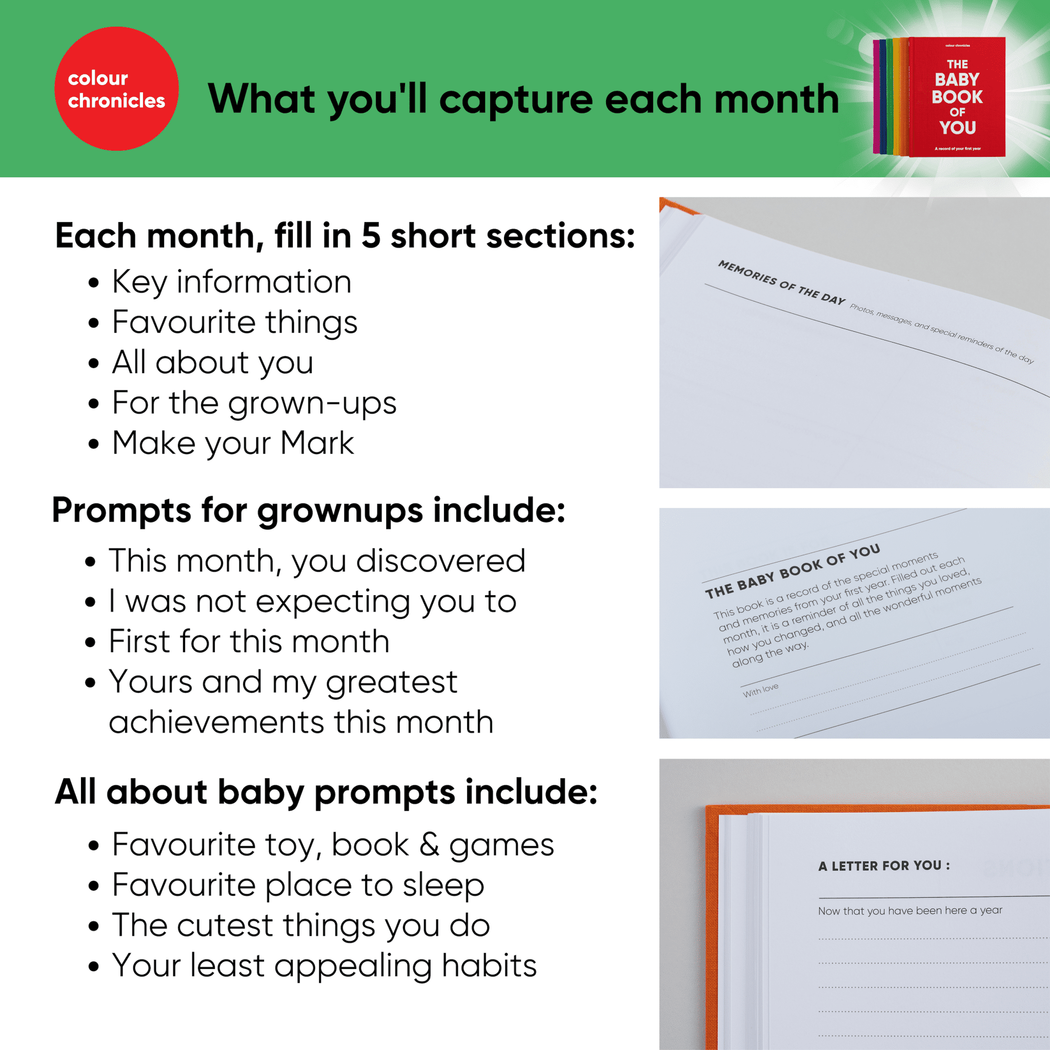 The Baby Book of You: Record of Your 1st Year - Baby&More