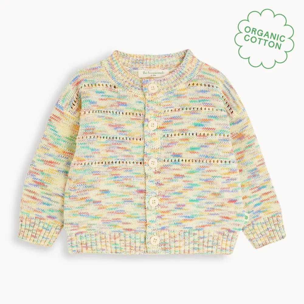 The bonniemob Space-Dye Organic Cotton Baby & Kids Cardigan- Meteor - Baby&More