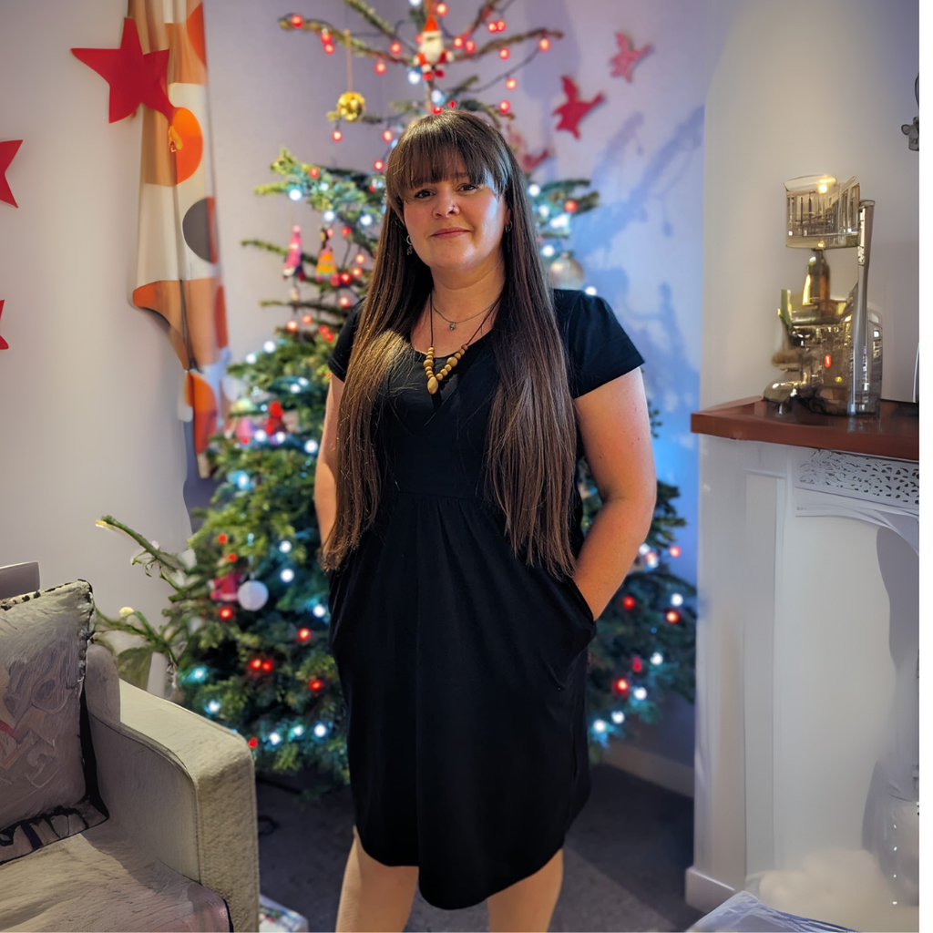 The Cotton Breastfeeding Dress - Classic Black - Baby&More