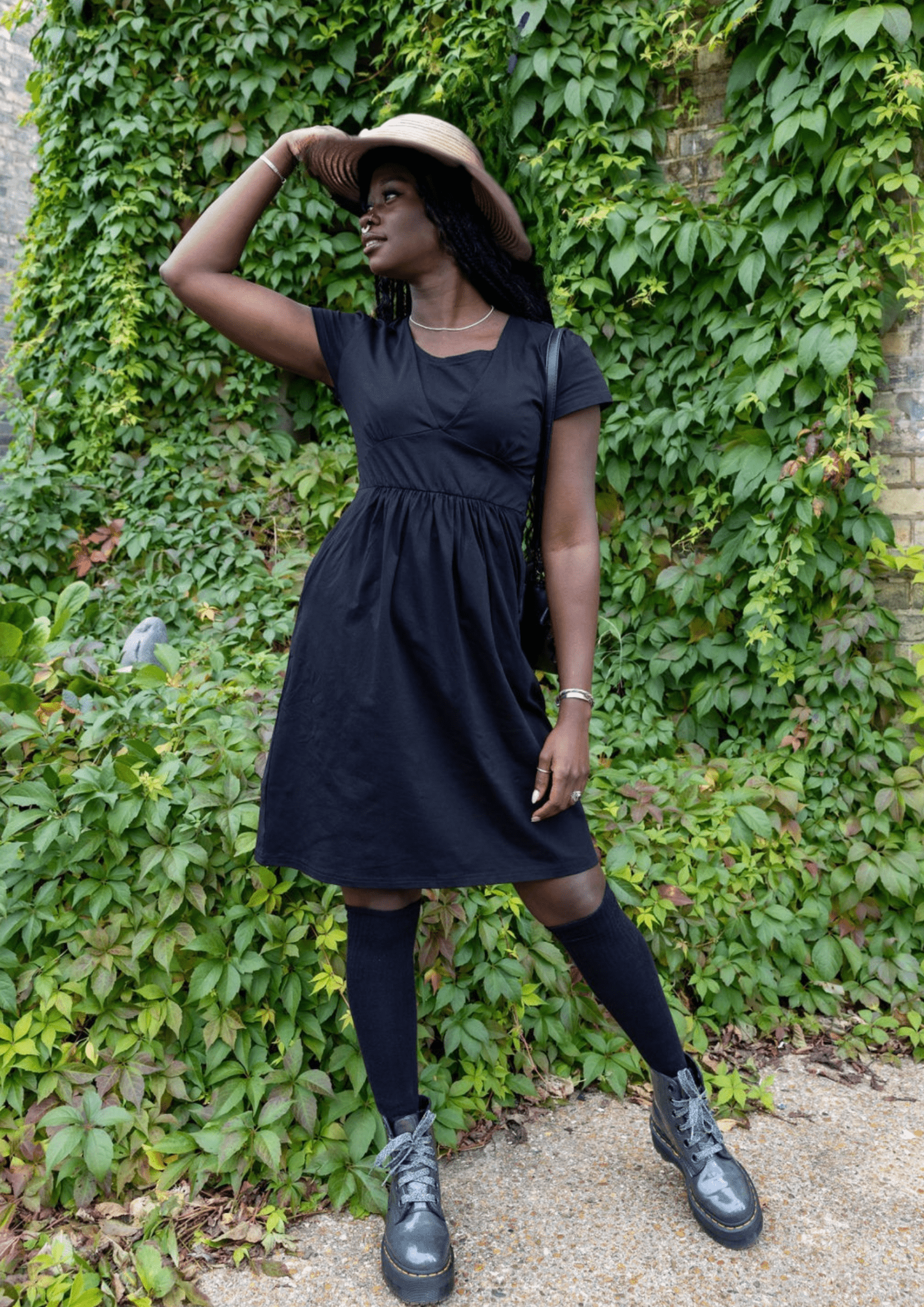 The Cotton Breastfeeding Dress - Classic Black - Baby&More