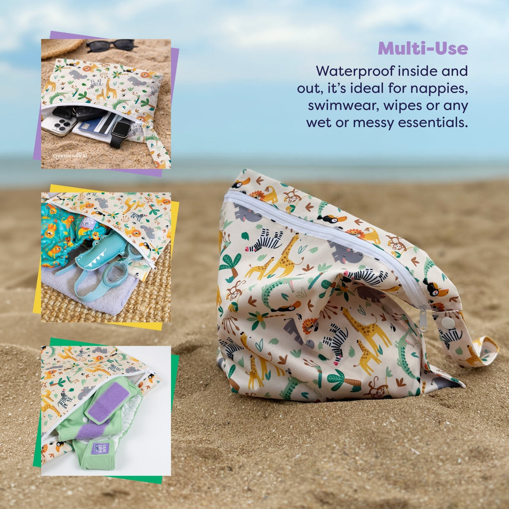 The Essentials Reusable Nappy Bundle - Wild Life & Pastels - Baby&More