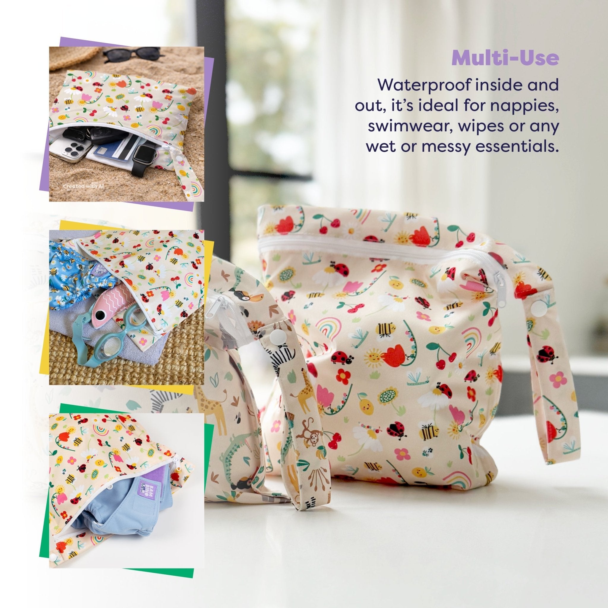 The Everything Reusable Nappy Bundle - Garden Party & Pastels - Baby&More