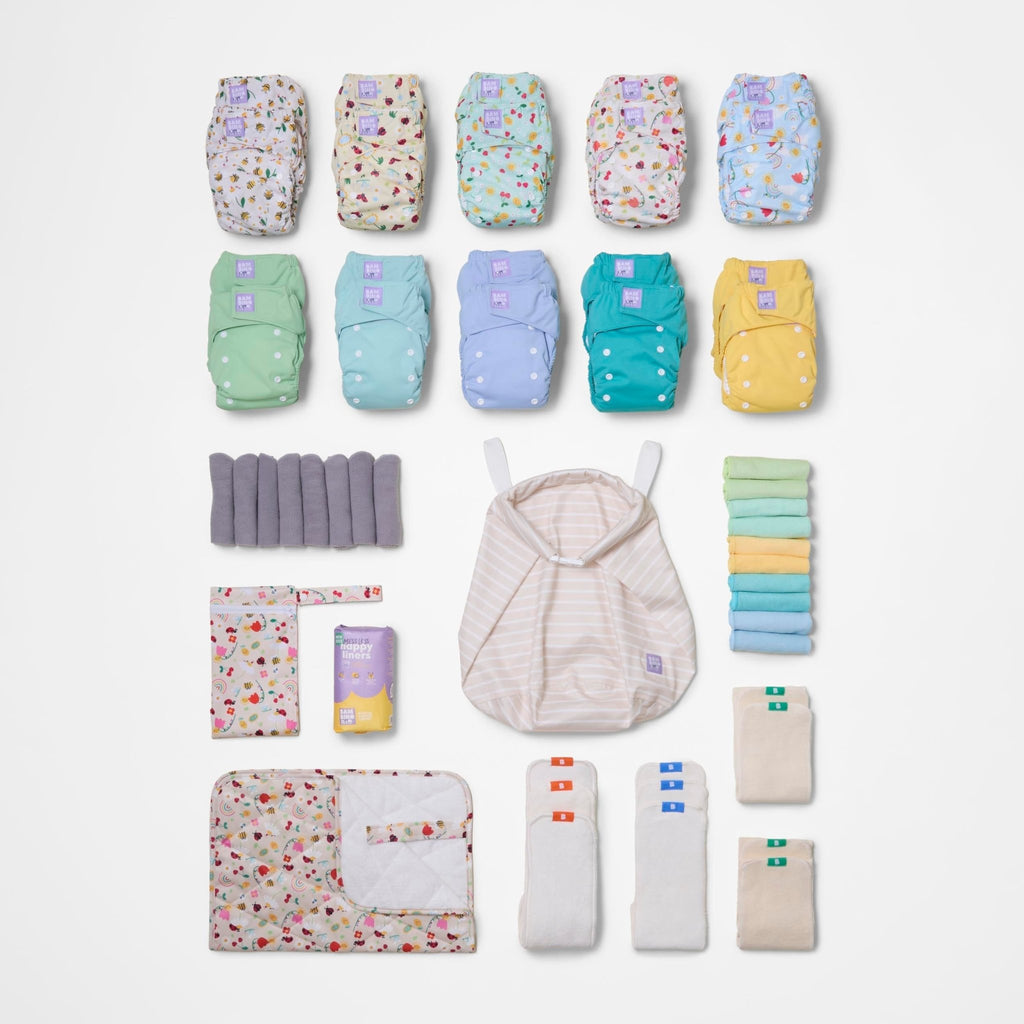 The Everything Reusable Nappy Bundle - Garden Party & Pastels - Baby&More