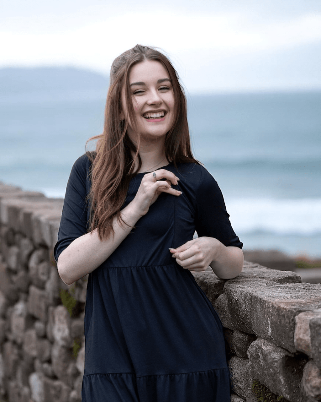 The Midi Breastfeeding Dress - Classic Black - Baby&More