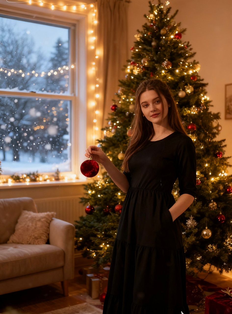 The Midi Breastfeeding Dress - Classic Black - Baby&More