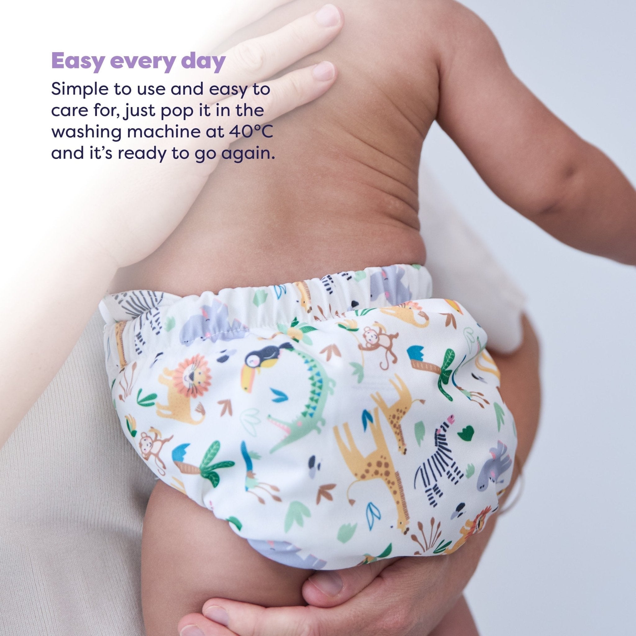 The Nighttime Reusable Nappy Bundle - Wild Life - Baby&More