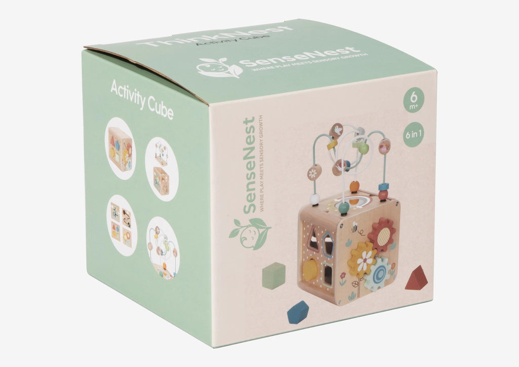 ThinkNest - Wooden Activity Cube - Baby&More