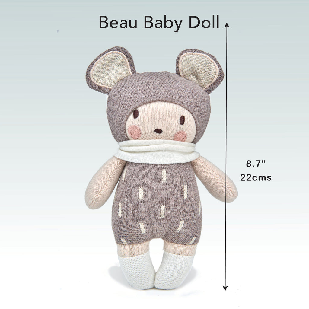 ThreadBear Design Baby Beau Knitted Doll - Baby&More