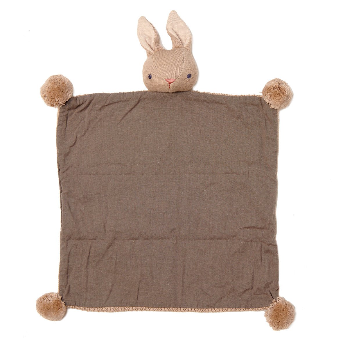 ThreadBear Design Baby Threads Taupe Bunny Comforter - Baby&More